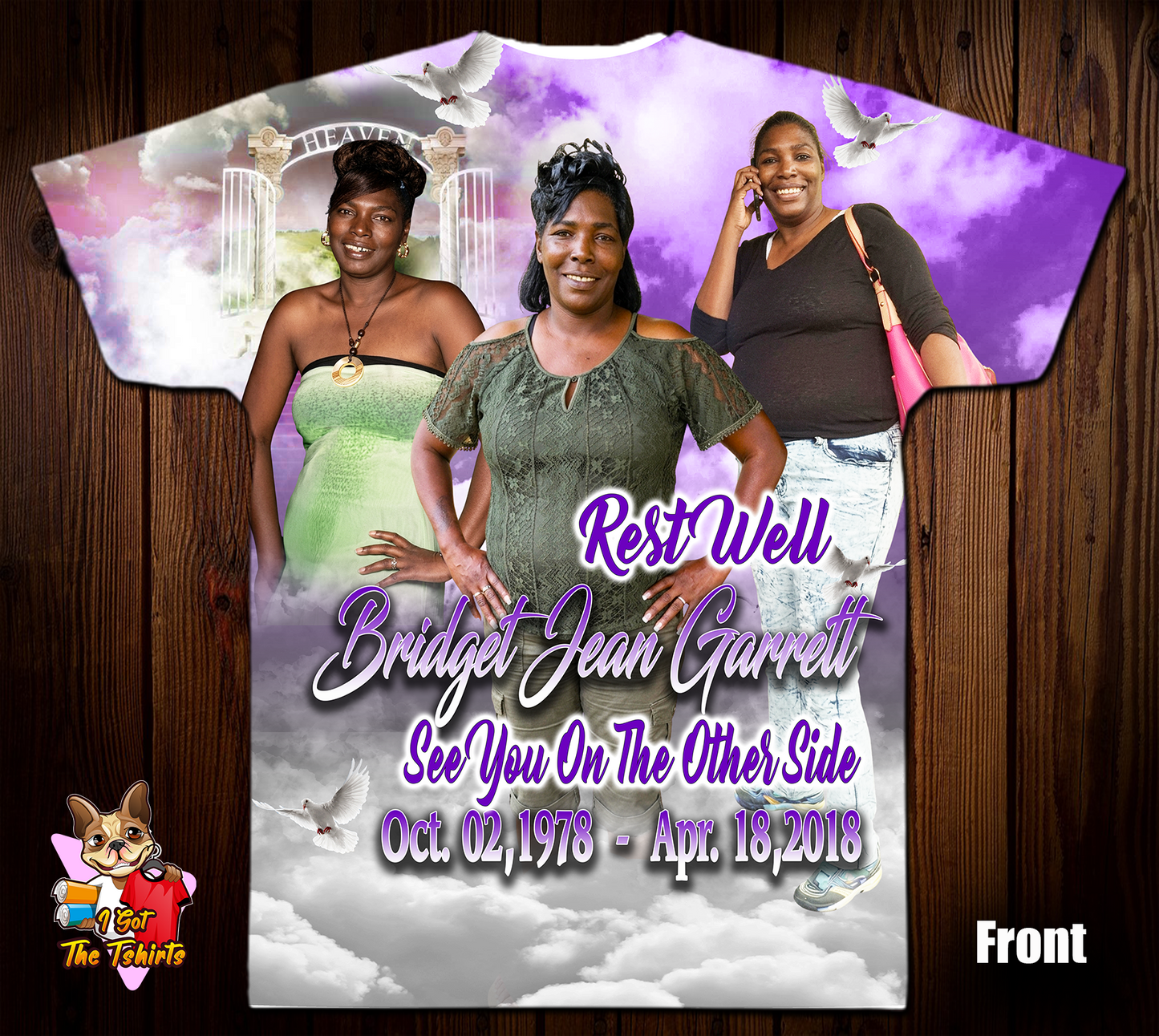 Bridget Jean Garrett Memorial Shirt