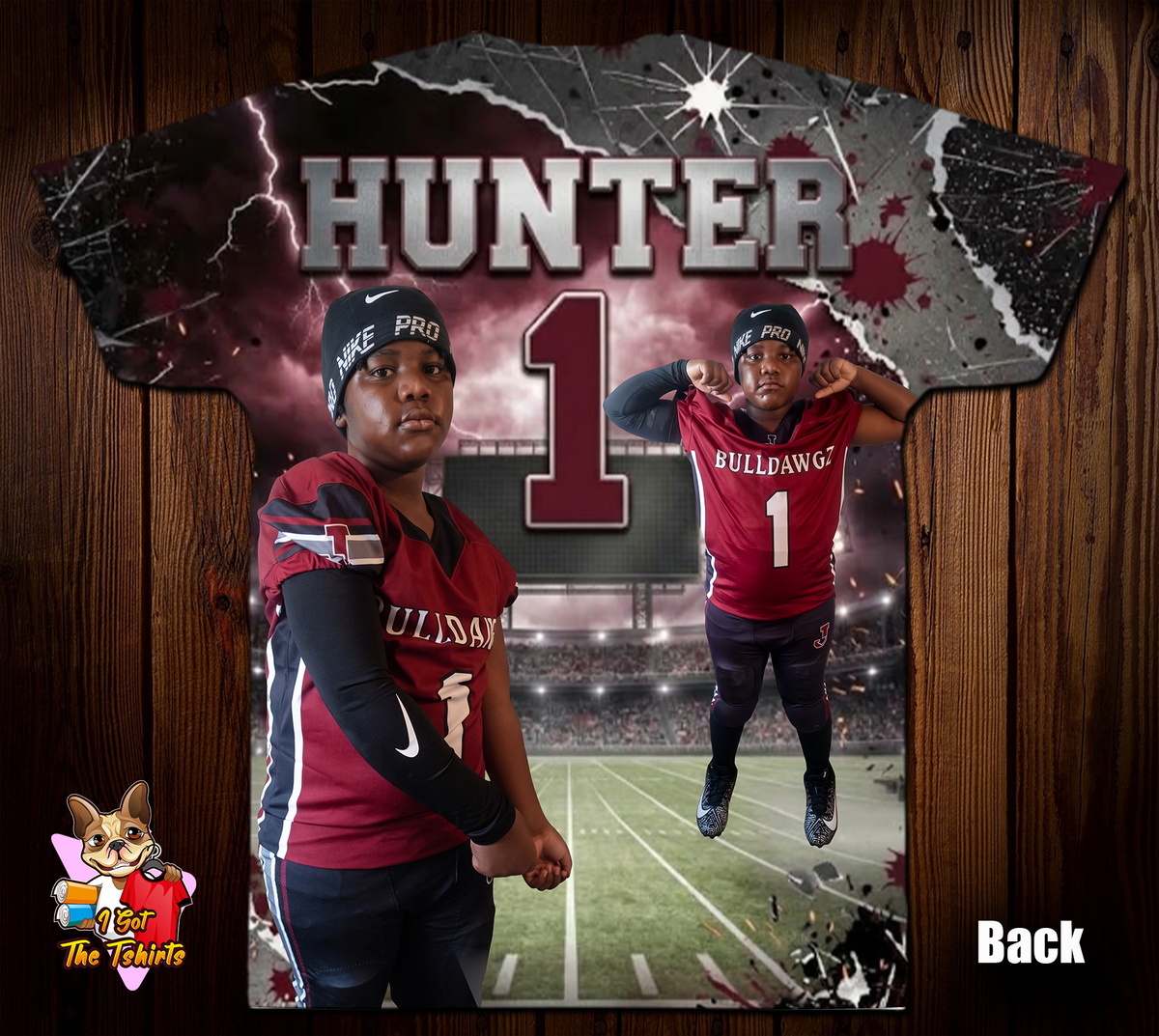 Hunter 1 Bulldawgz 3D/Allover Shirt