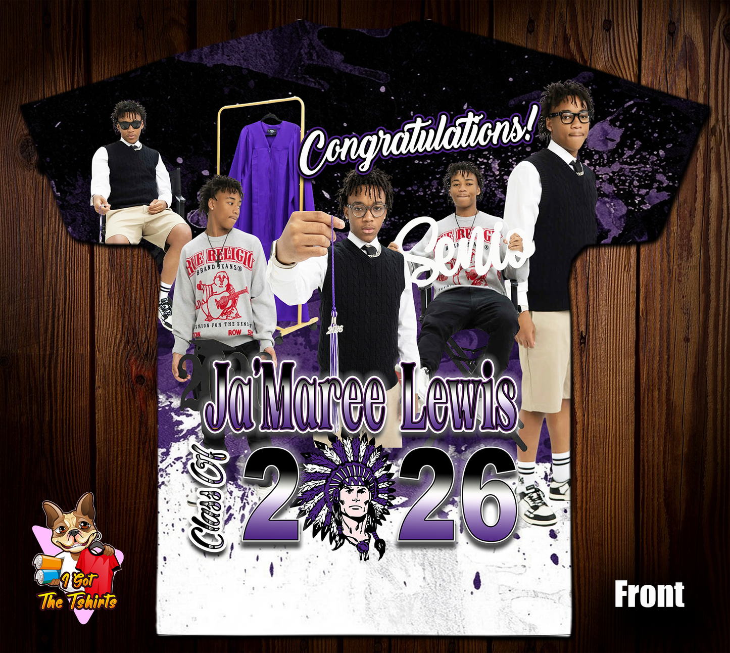 Ja’Maree Lewis Grad Shirt