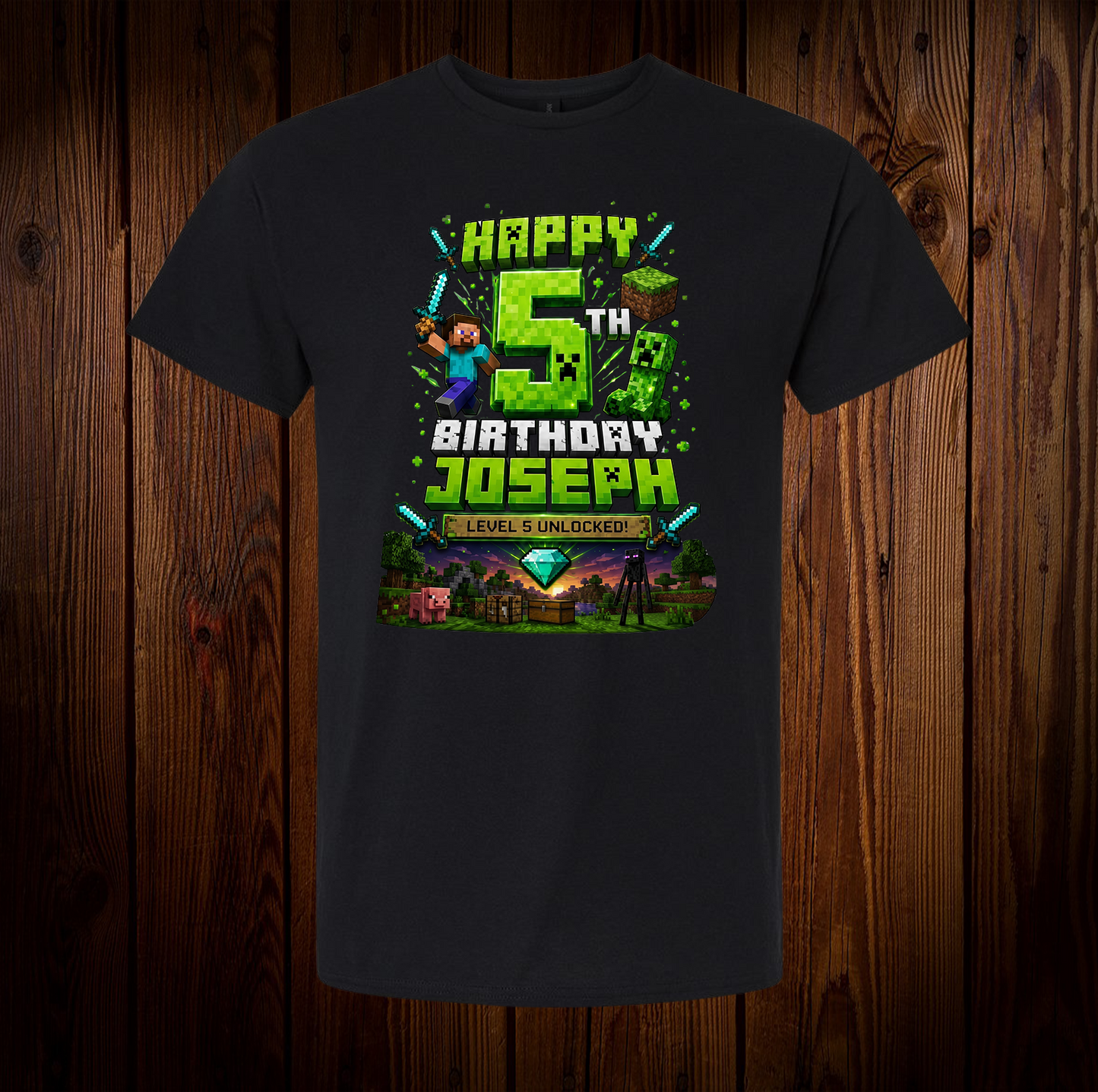 Joseph's 5th Birthday Shirt