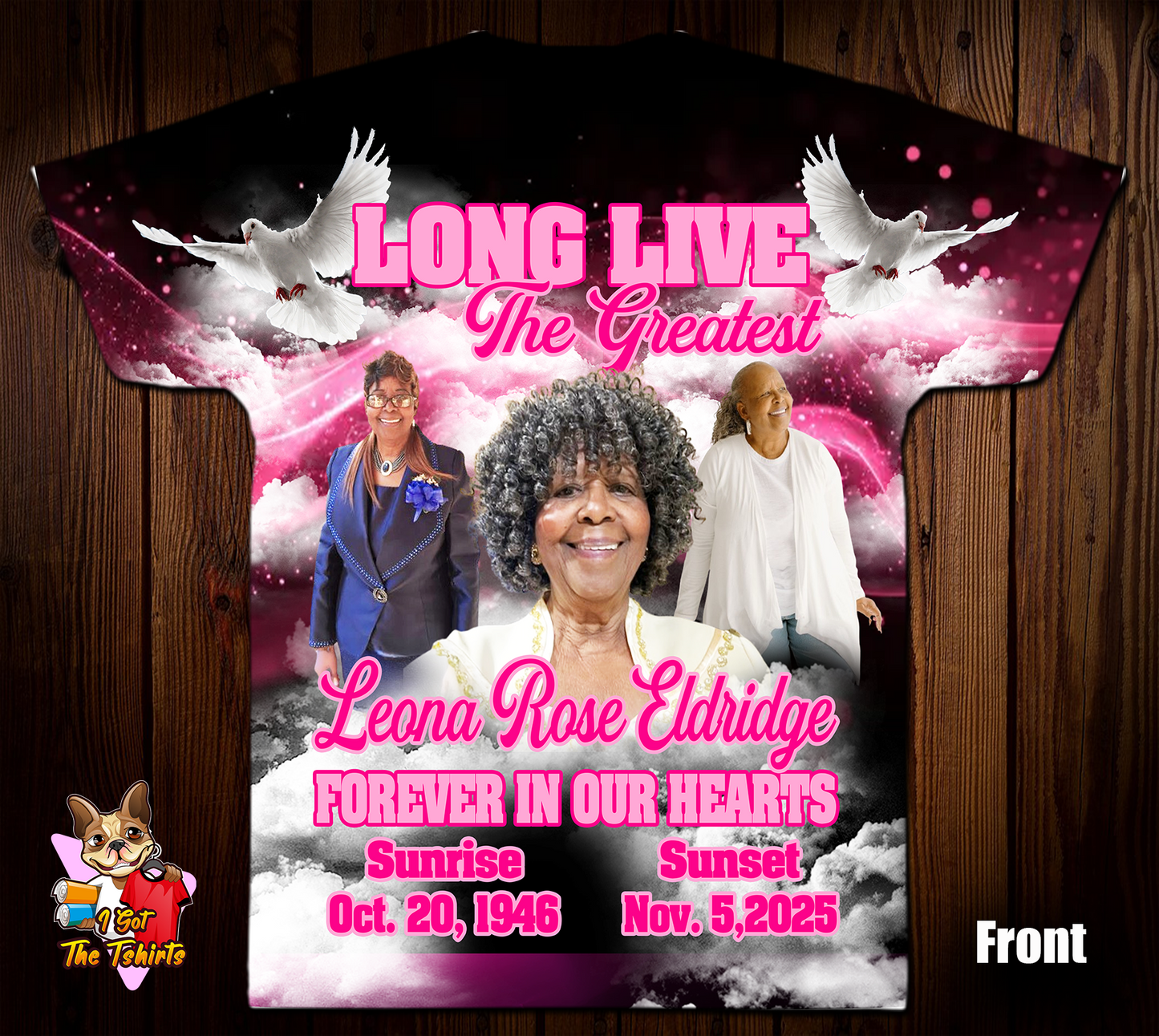 Leona Rose Eldridge Memorial 3D/Allover Shirt