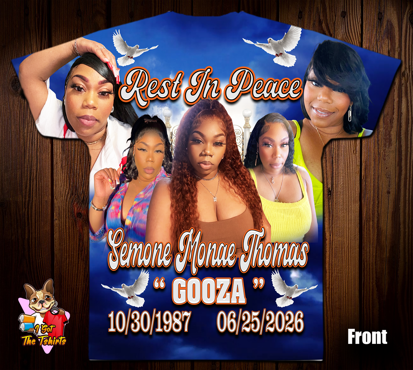 Semone Monae Thomas Memorial 3D/Allover Shirt