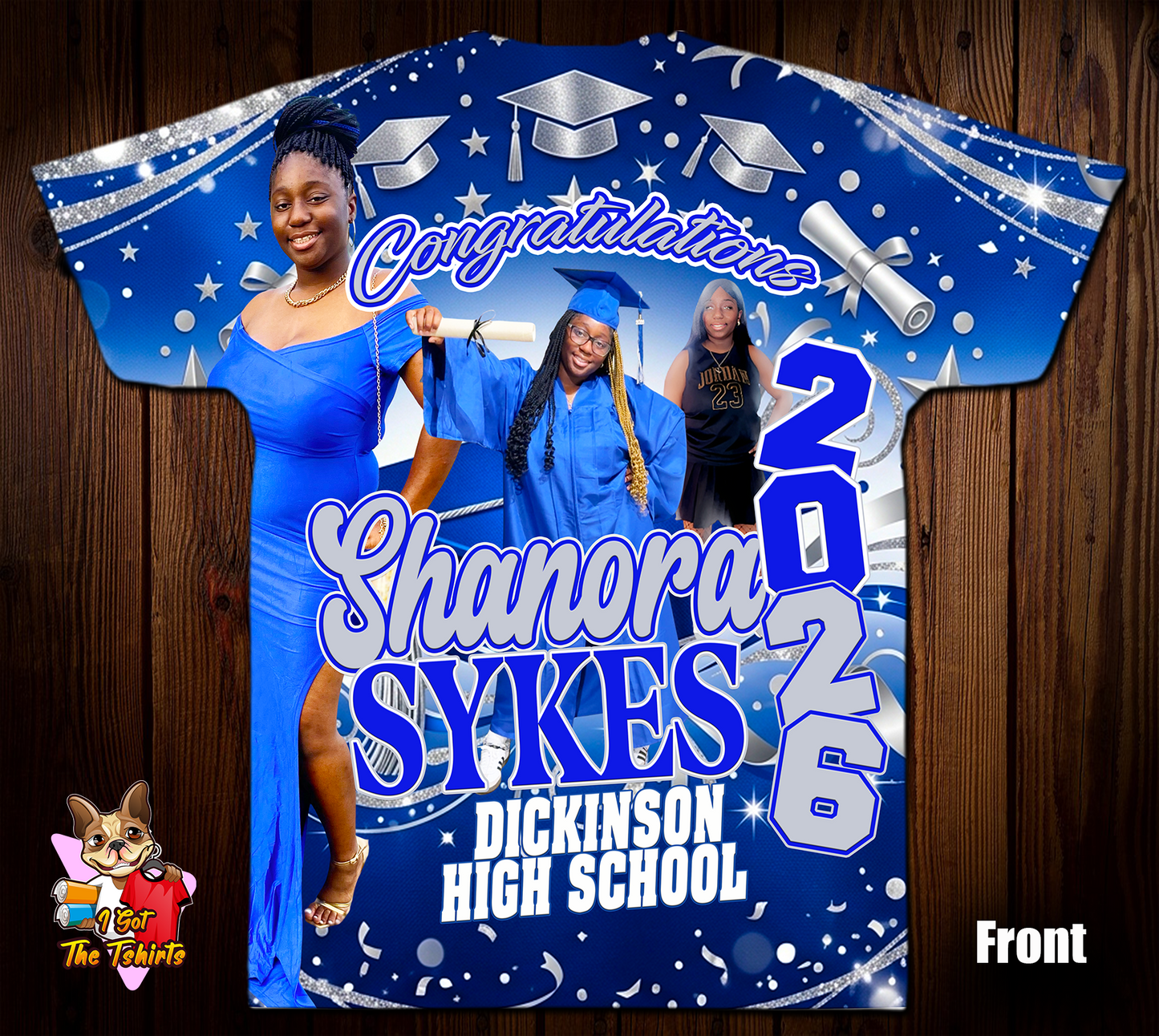 Shanora Sykes 3D/Allover Grad Shirt