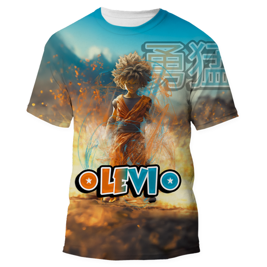 DBZ-Inspired Allover Shirt