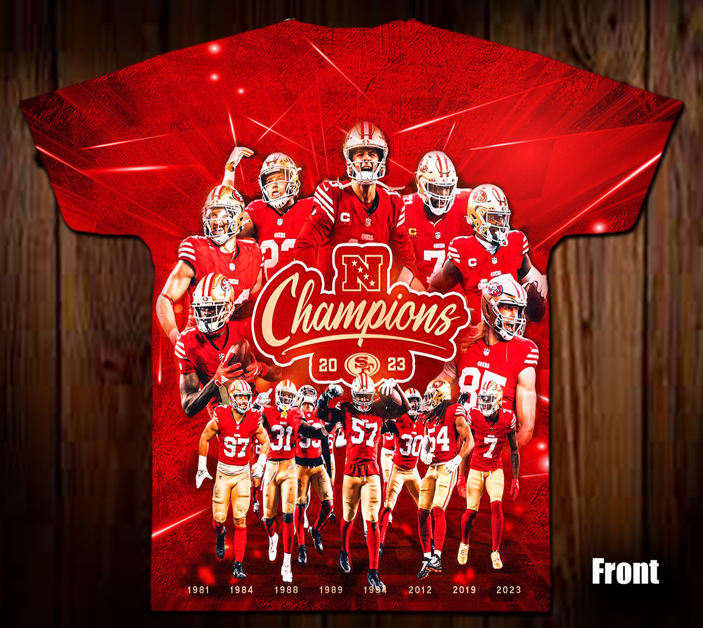 Niner Gang 2023 NFC Champions Allover Shirt