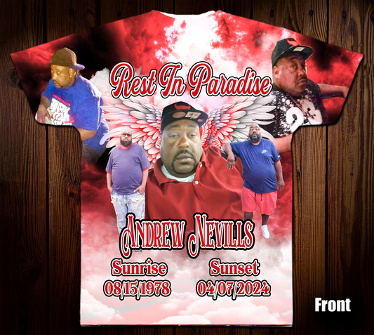 Andrew Nevills Memorial 3D Shirt