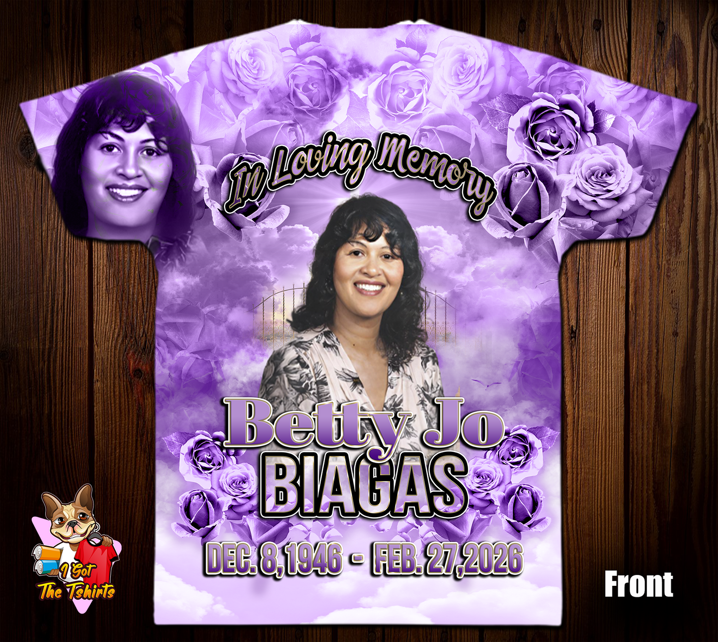 Betty Jo Biagas Memorial 3D/Allover Shirt
