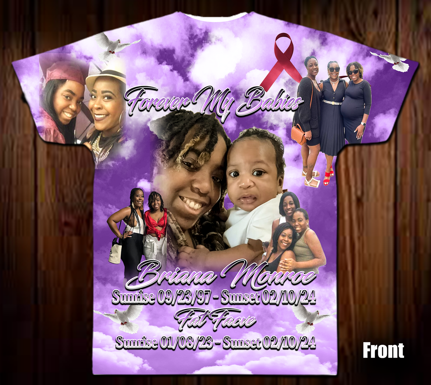 Briana And Von  Memorial Shirt #4