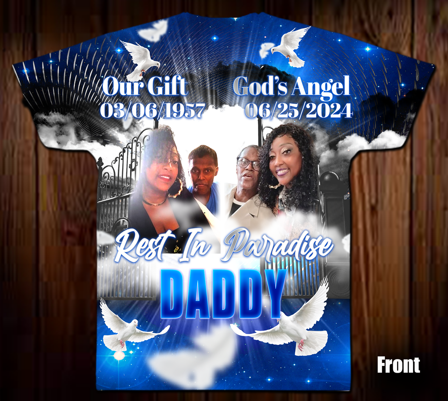 Daddy Rest In Paradise Memorial Shirt