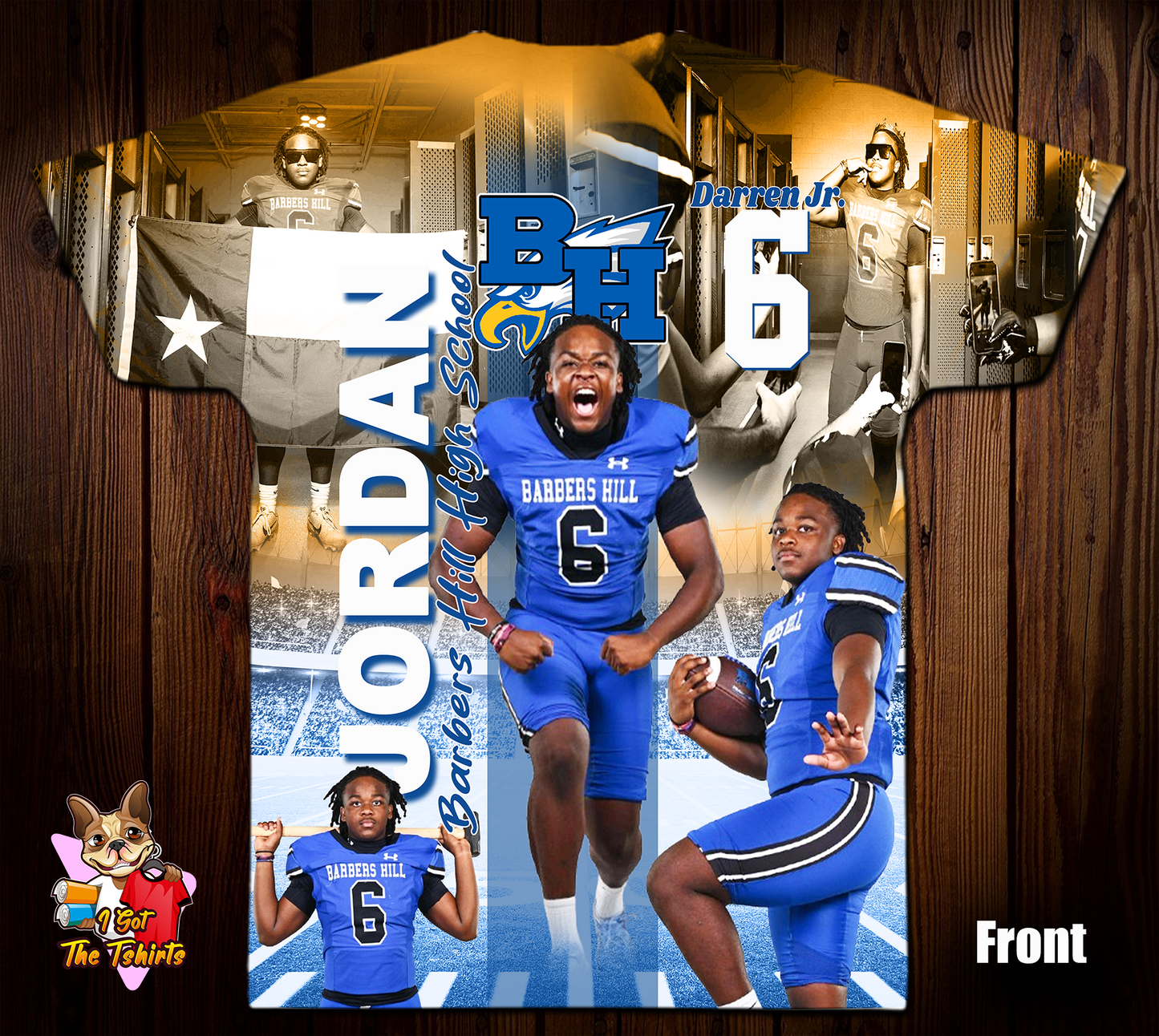 Darren Jordan Jr. 3D/Allover Print Shirt