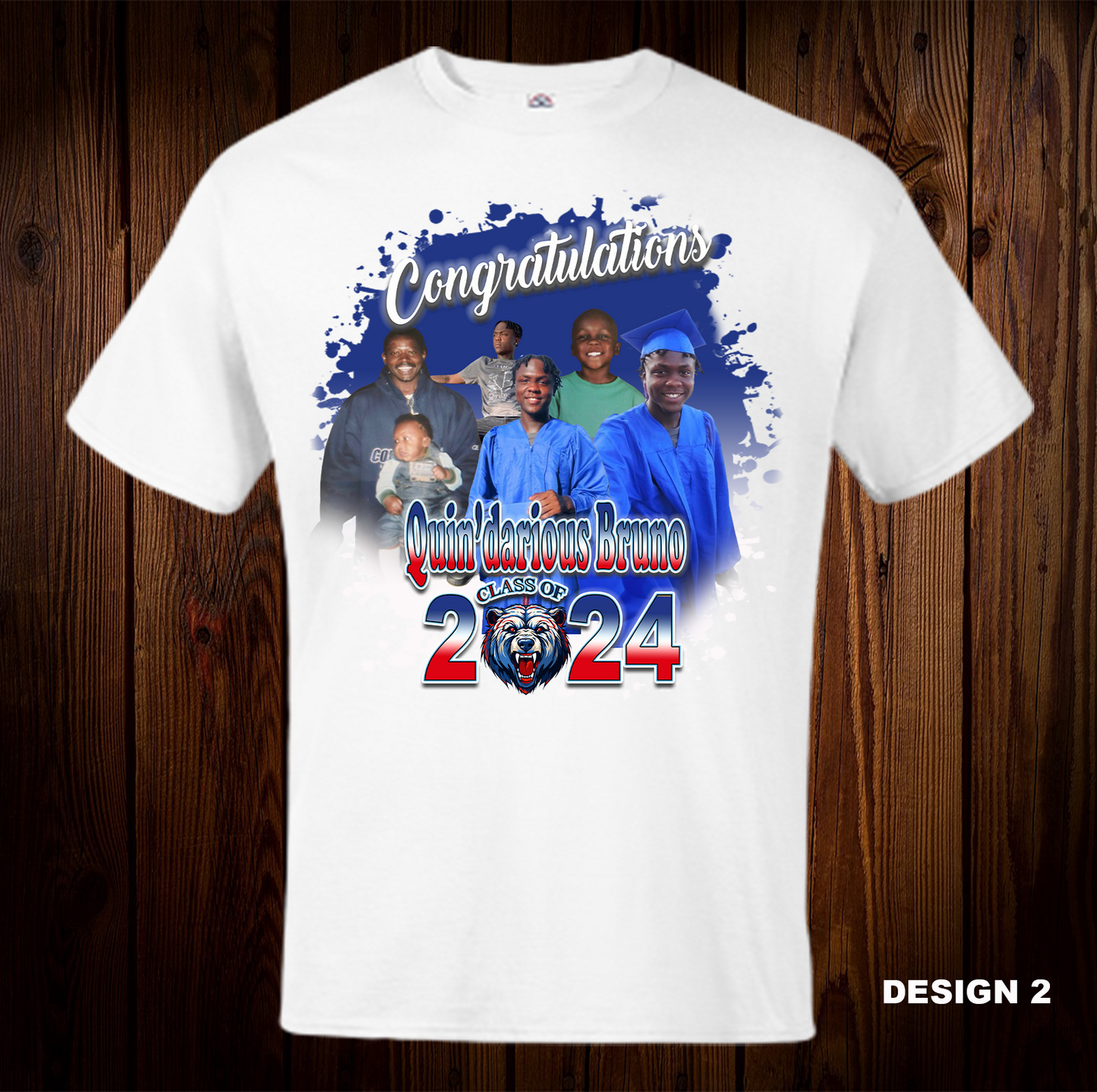 Quin'darious Bruno Graduation Shirt