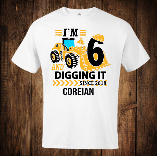 Coreian Digging It  Birthday Shirt