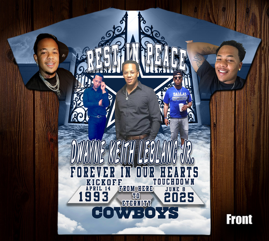 Dwayne Keith Leblanc Jr.. Memorial 3D/Allover Shirt