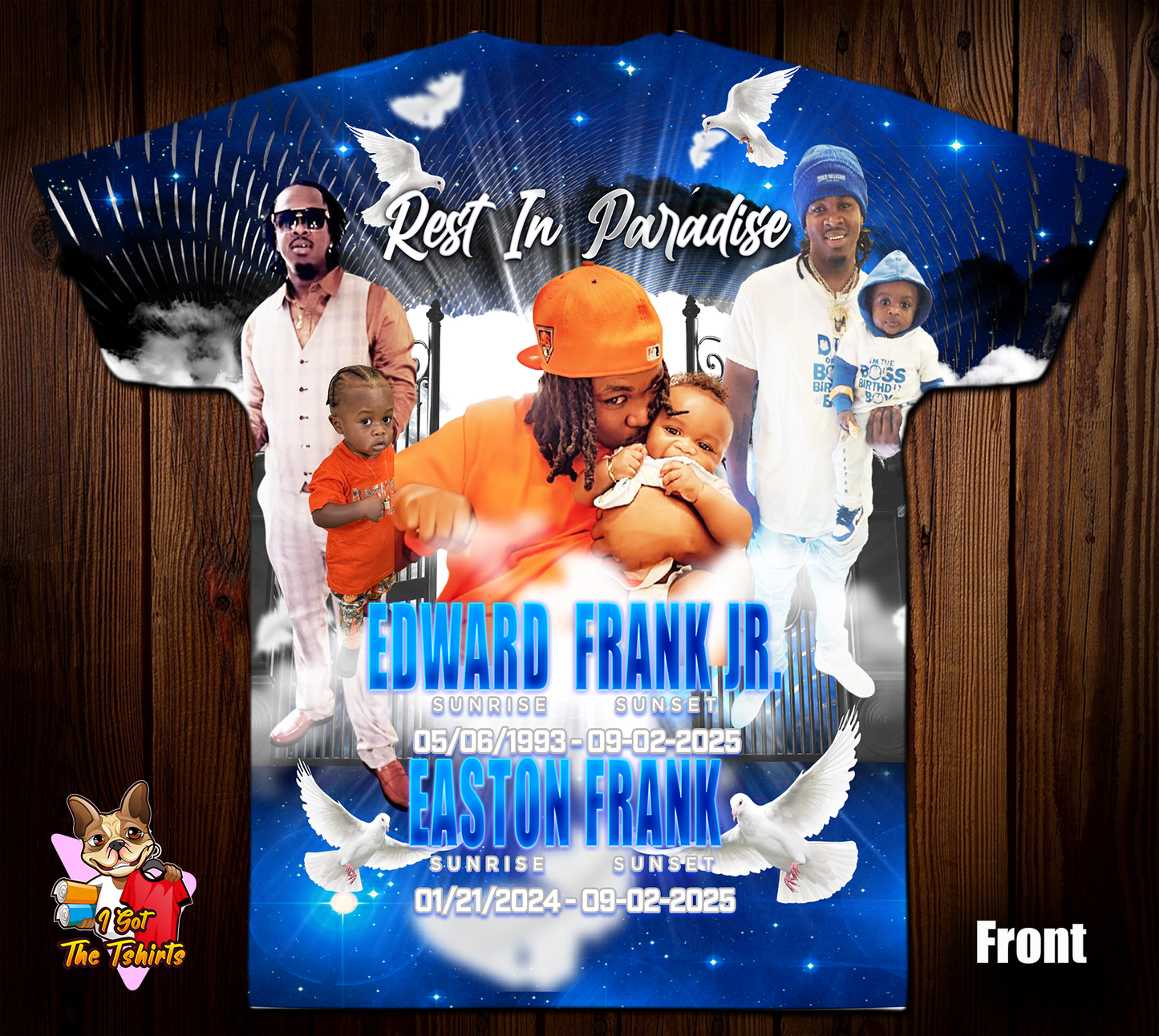 Edward Frank Jr. & Easton Frank 2 Memorial 3D/Allover Shirt