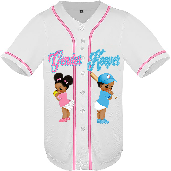 Gender Reveal Jersey Shirt Print Only