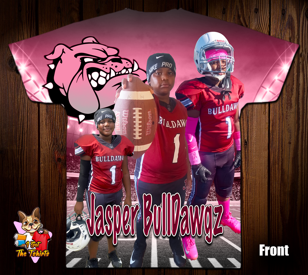 Hunter 1 Jasper Bulldawgz 3D/Allover Shirt