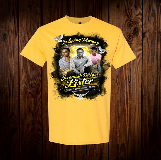 Jeremiah Da'Ron Lister Memorial Shirt