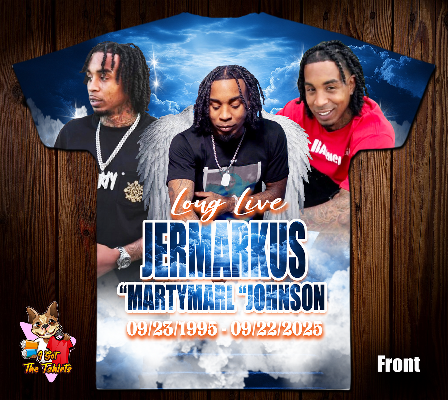 Jermarkus “MartyMarl “Johnson Memorial 3D/Allover Shirt