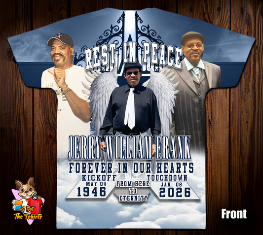 Jerry William Frank Memorial 3D/Allover Shirt
