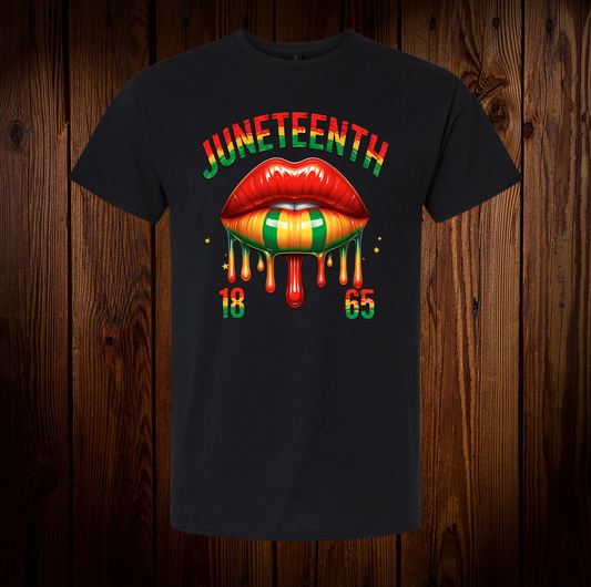 Juneteenth Dripping Lips Shirt