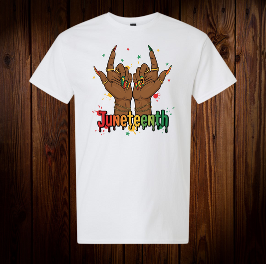 Juneteenth Nails Shirt