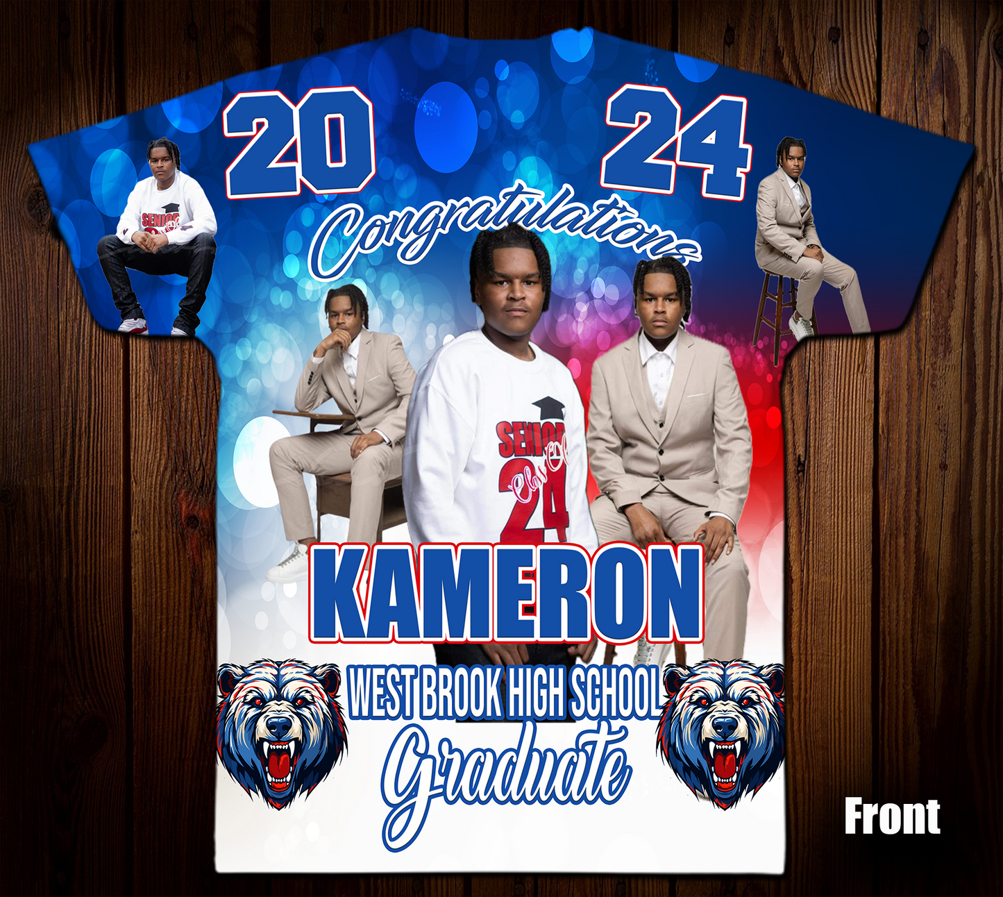 Kameron's 3D/Allover Grad Shirt