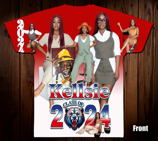 Kellsie's 3D/Allover Grad Shirt