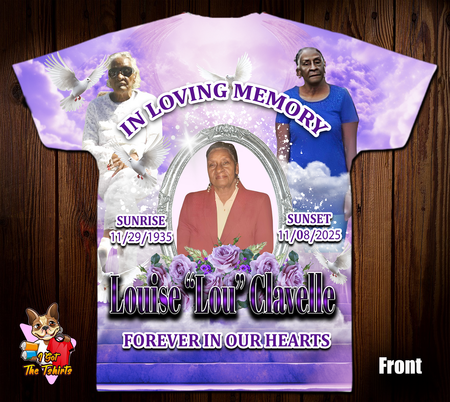 Louise “Lou” Clavelle Memorial 3D/Allover Shirt