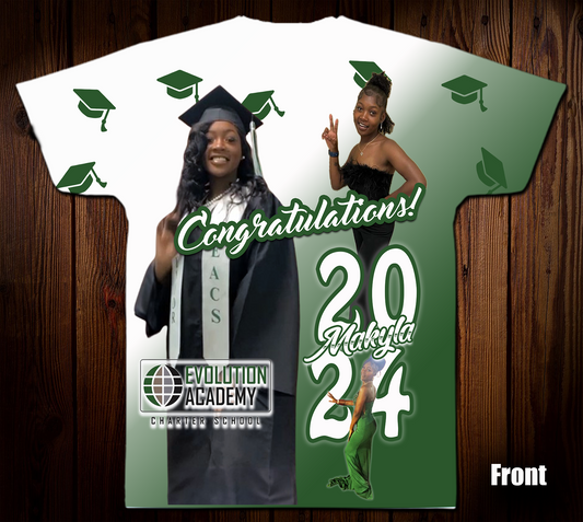 Makyla 3D/Allover Grad Shirt