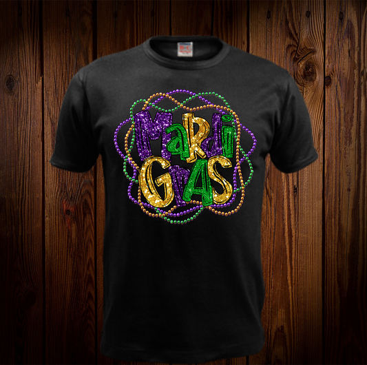 Mardi Gras Beads Shirt