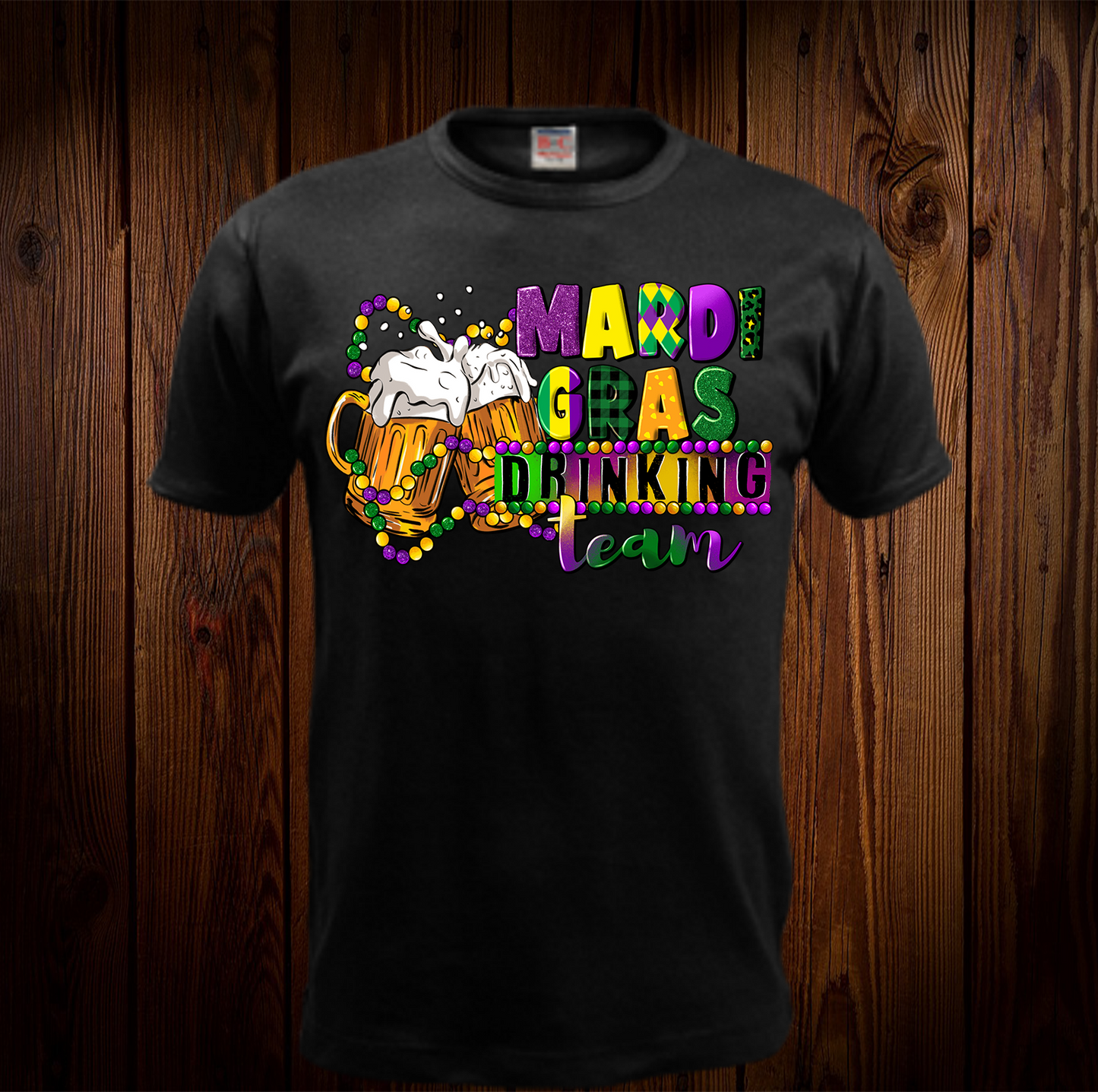 Mardi Gras Drinking Team Shirt