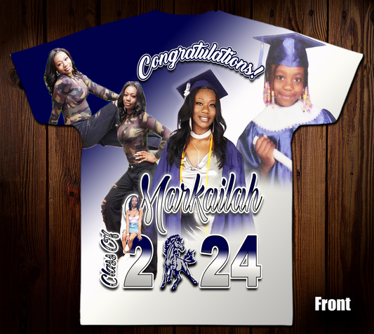 Markailah's 3D/Allover Grad Shirt