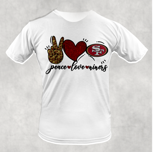 Peace Love Niners Shirt