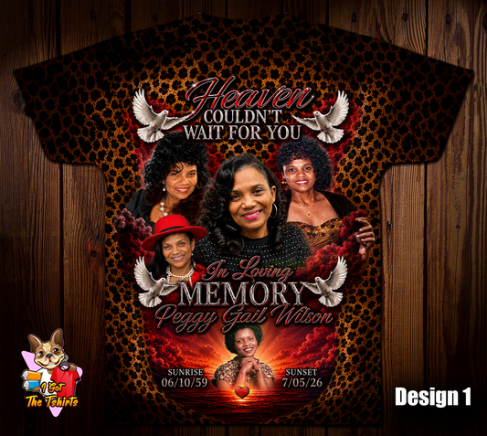 Peggy Gail Wilson Memorial 3D/Allover Shirt