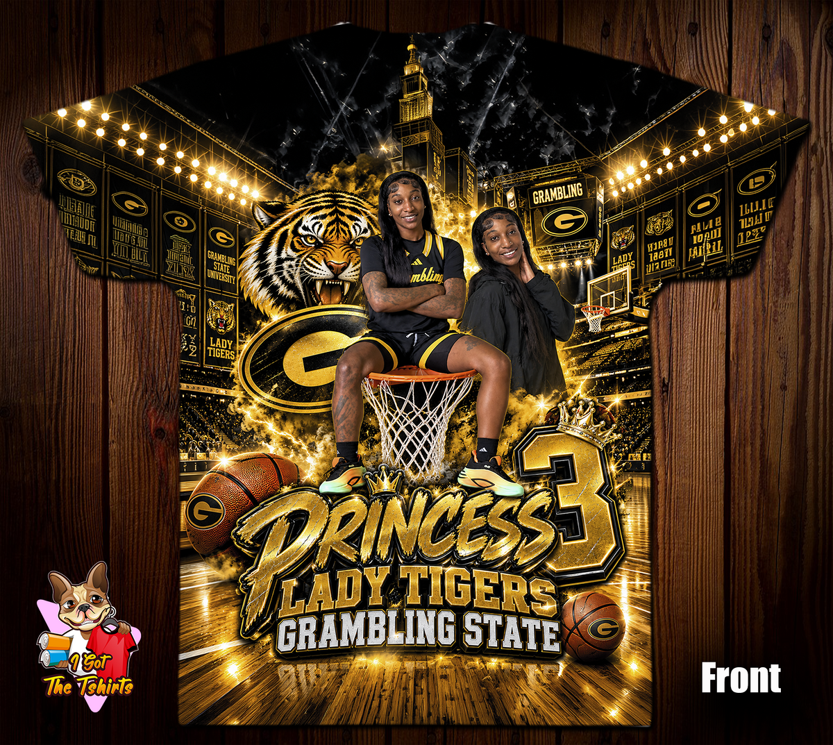 Princess Lady Tigers 3D/Allover Print Shirt
