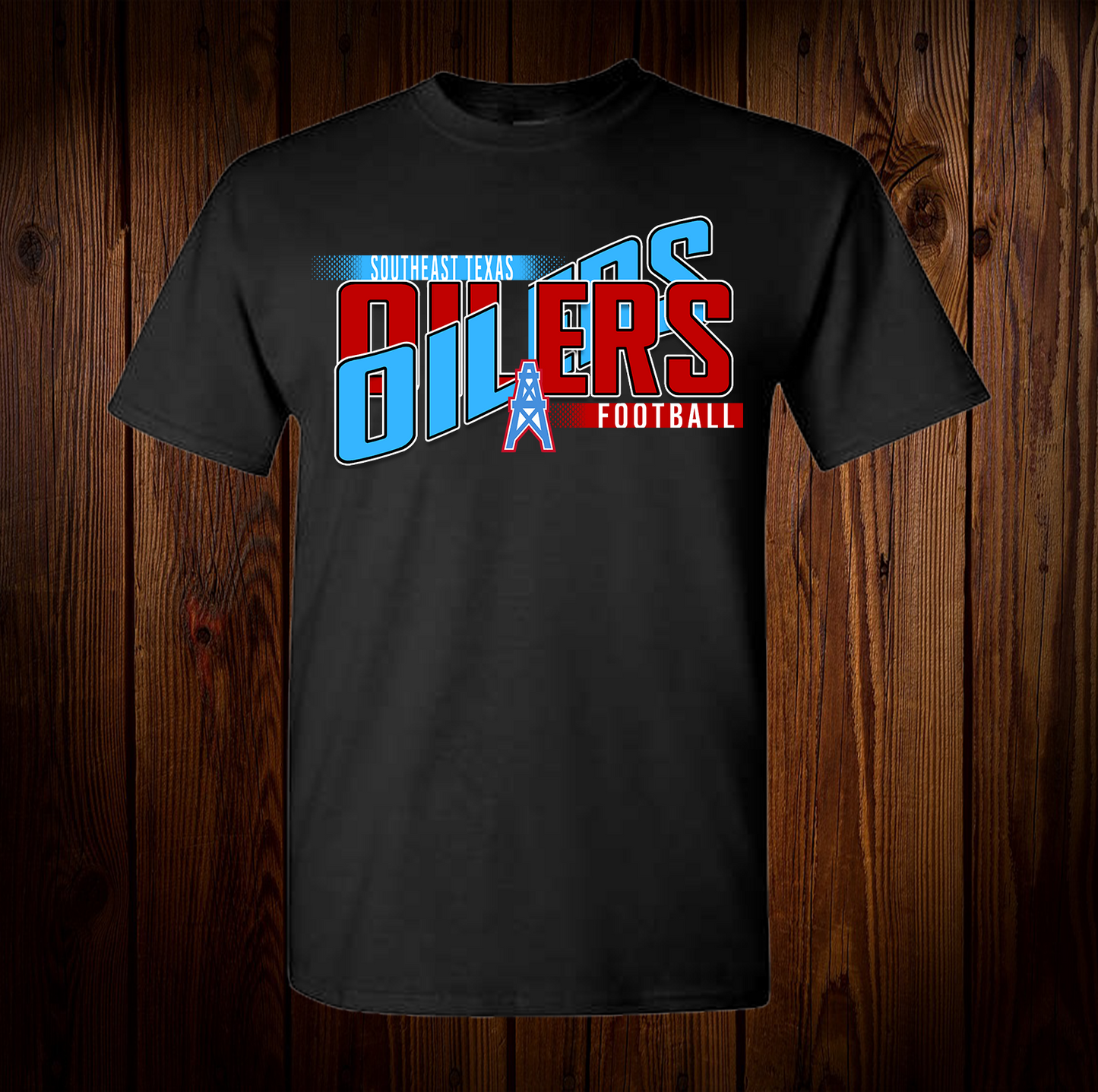 SETX Oilers Wave Football Shirt