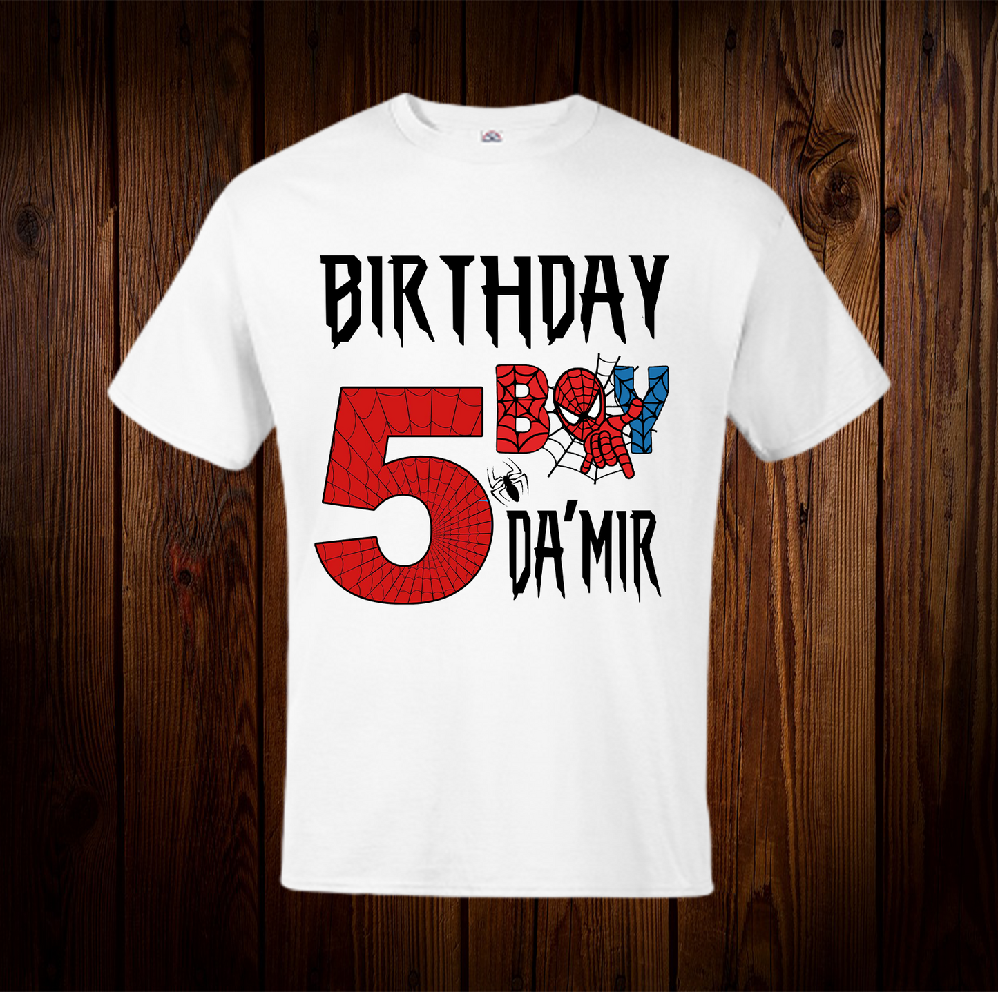 Spiderman Birthday Shirt