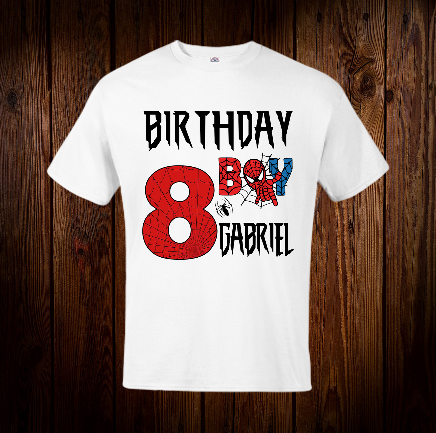 Spiderman Birthday Shirt