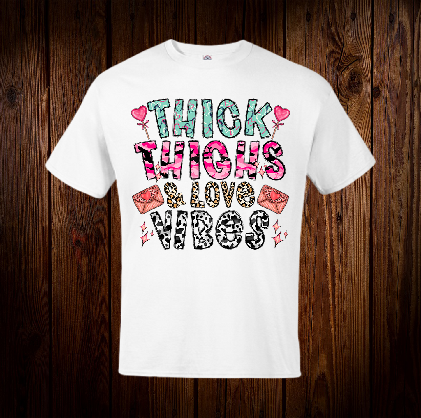 Thick Thighs And Love Vibes Shirt