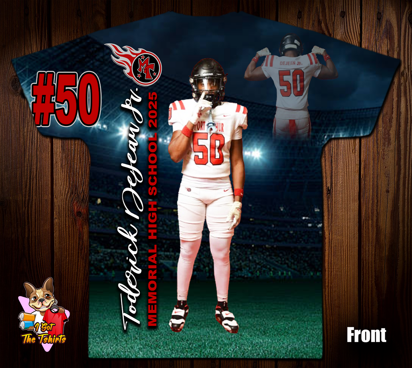 Toderick DeJean Jr. 3D/Allover Print Shirt