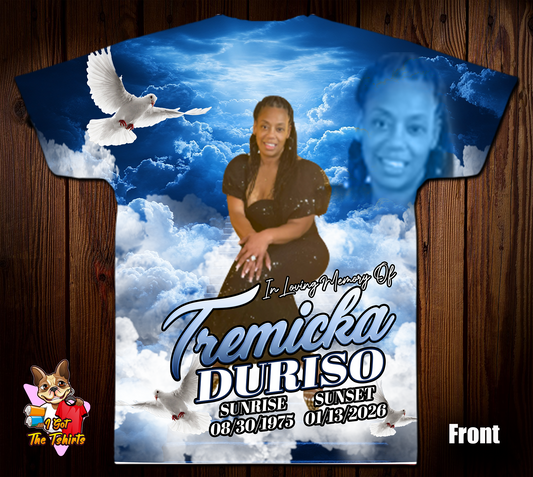 Tremicka Duriso Memorial 3D/Allover Shirt