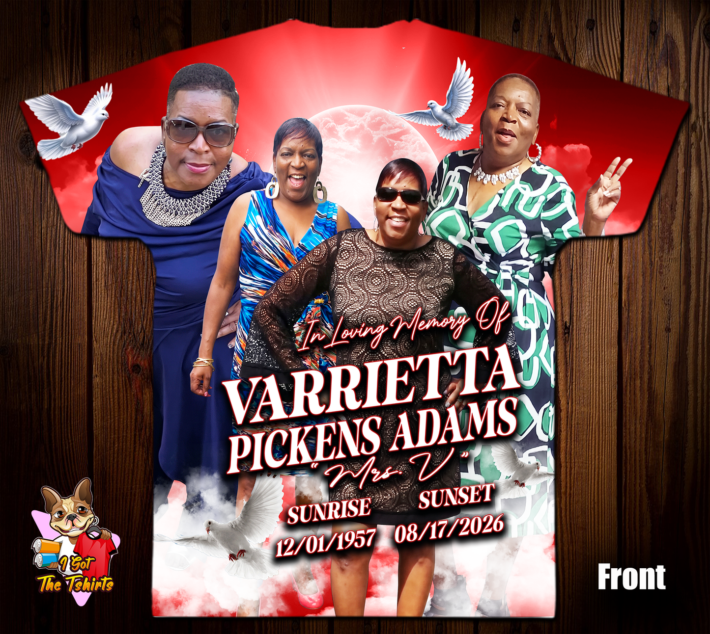 Varrietta Pickens Adams Memorial 3D/Allover Shirt