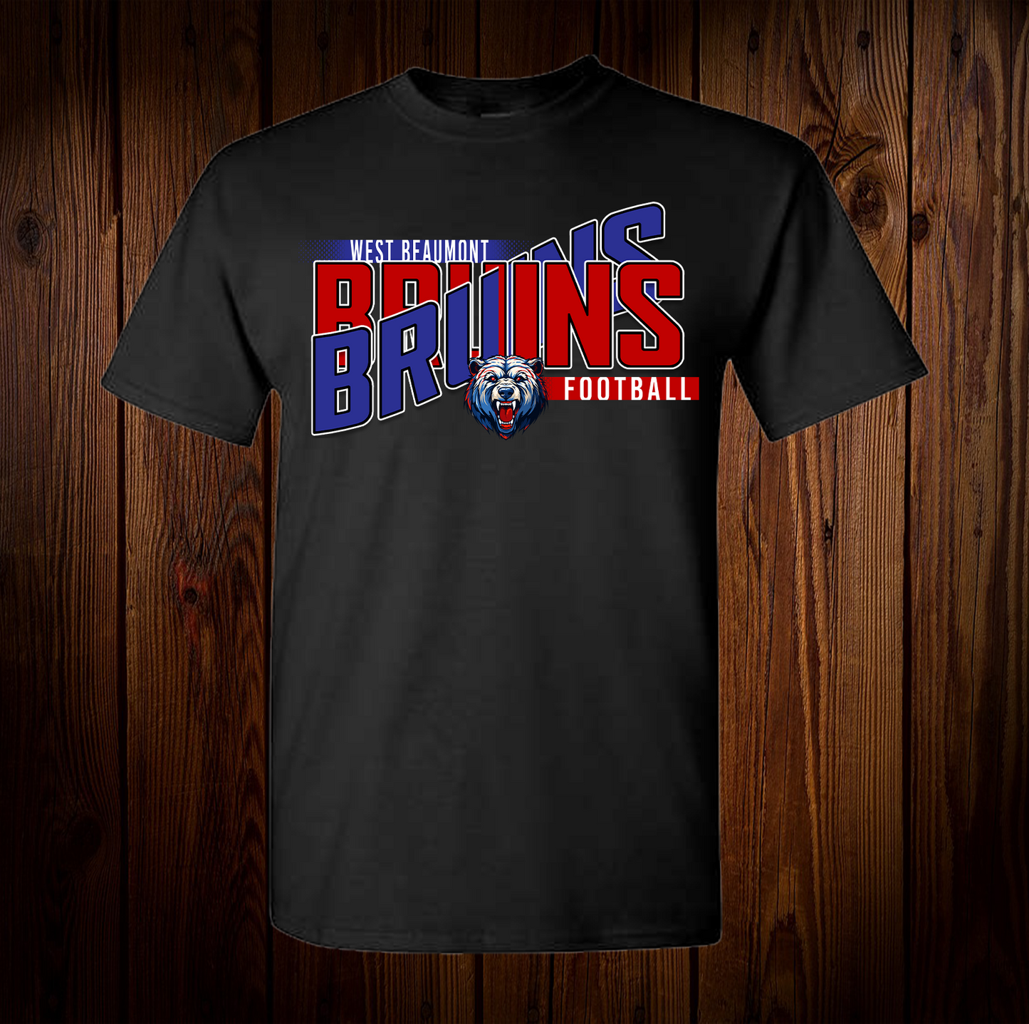 West Beaumont Bruins Wave Football Shirt