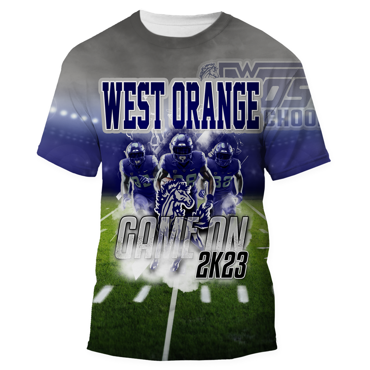 West Orange Allover Print Shirt