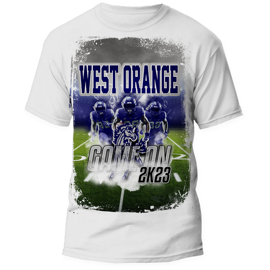 West Orange Center Print Shirt