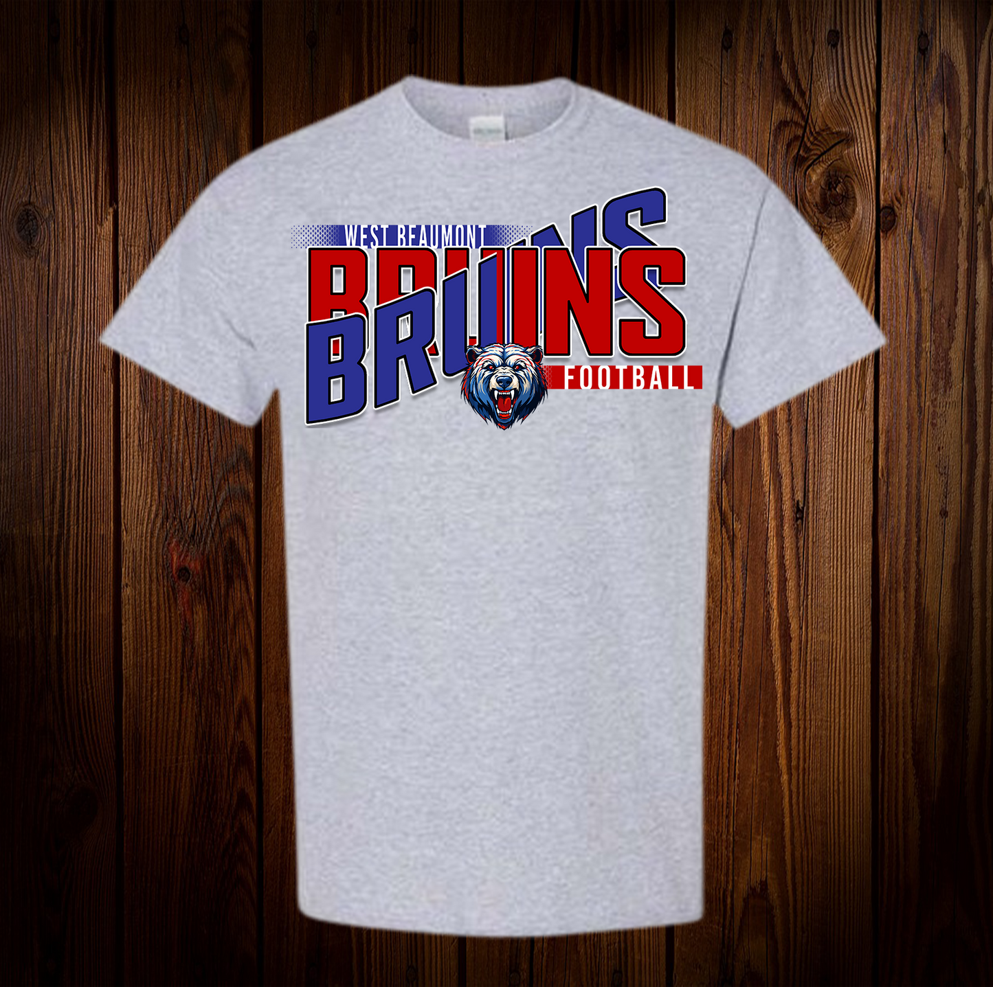 West Beaumont Bruins Wave Football Shirt