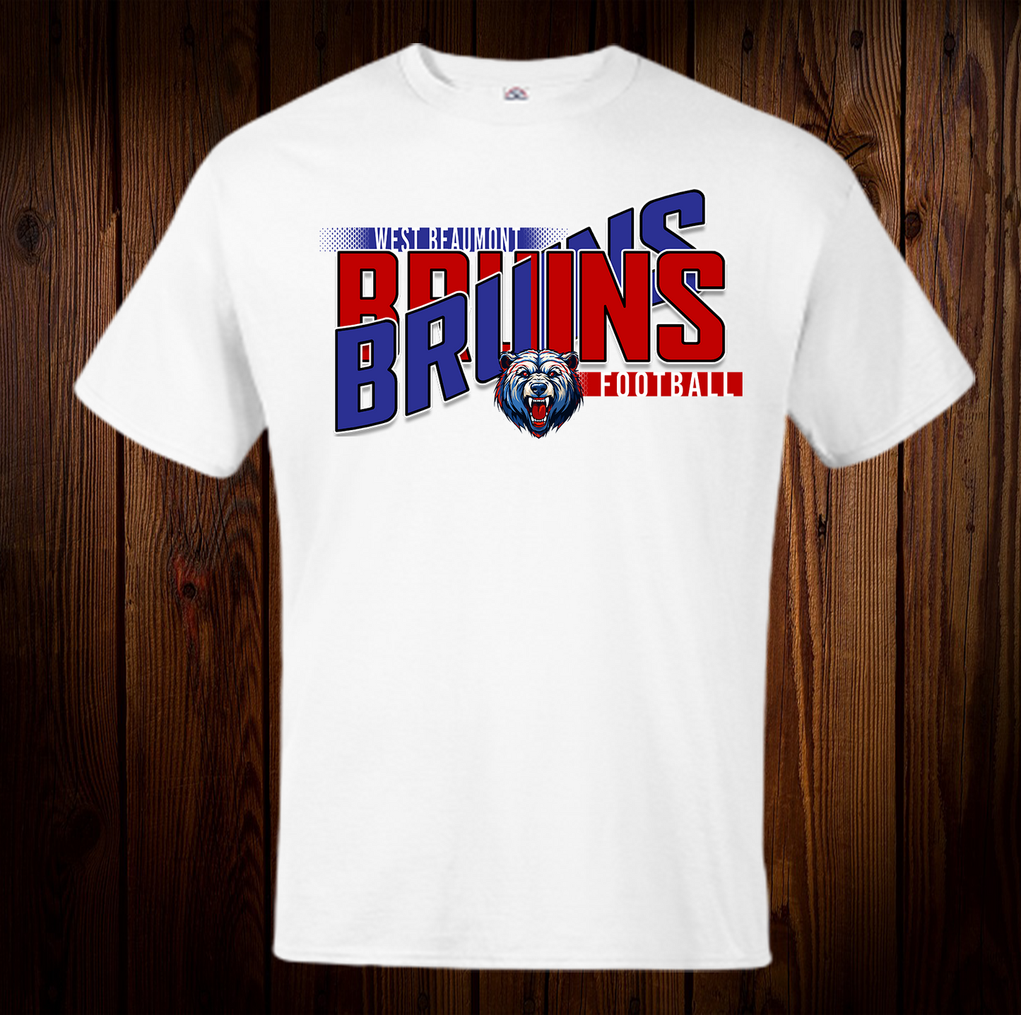 West Beaumont Bruins Wave Football Shirt