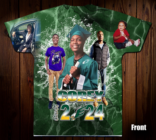 Corey's 3D/Allover Grad Shirt