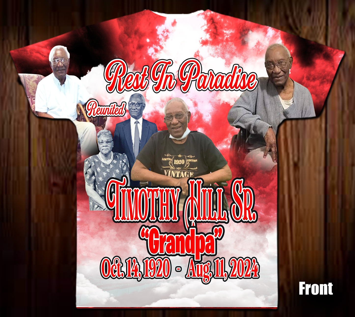 Timothy Hill Sr. Memorial Shirt